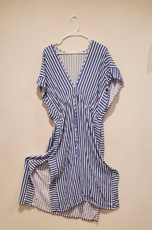 Jessica Simpson Striped Cover-Up Dress