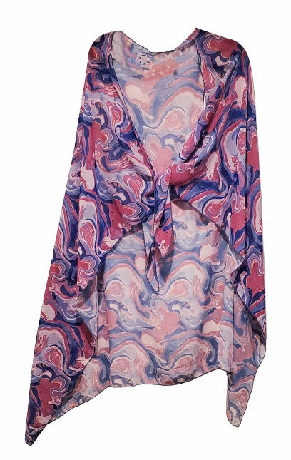 Jessica Simpson Purple Swirls Kimono