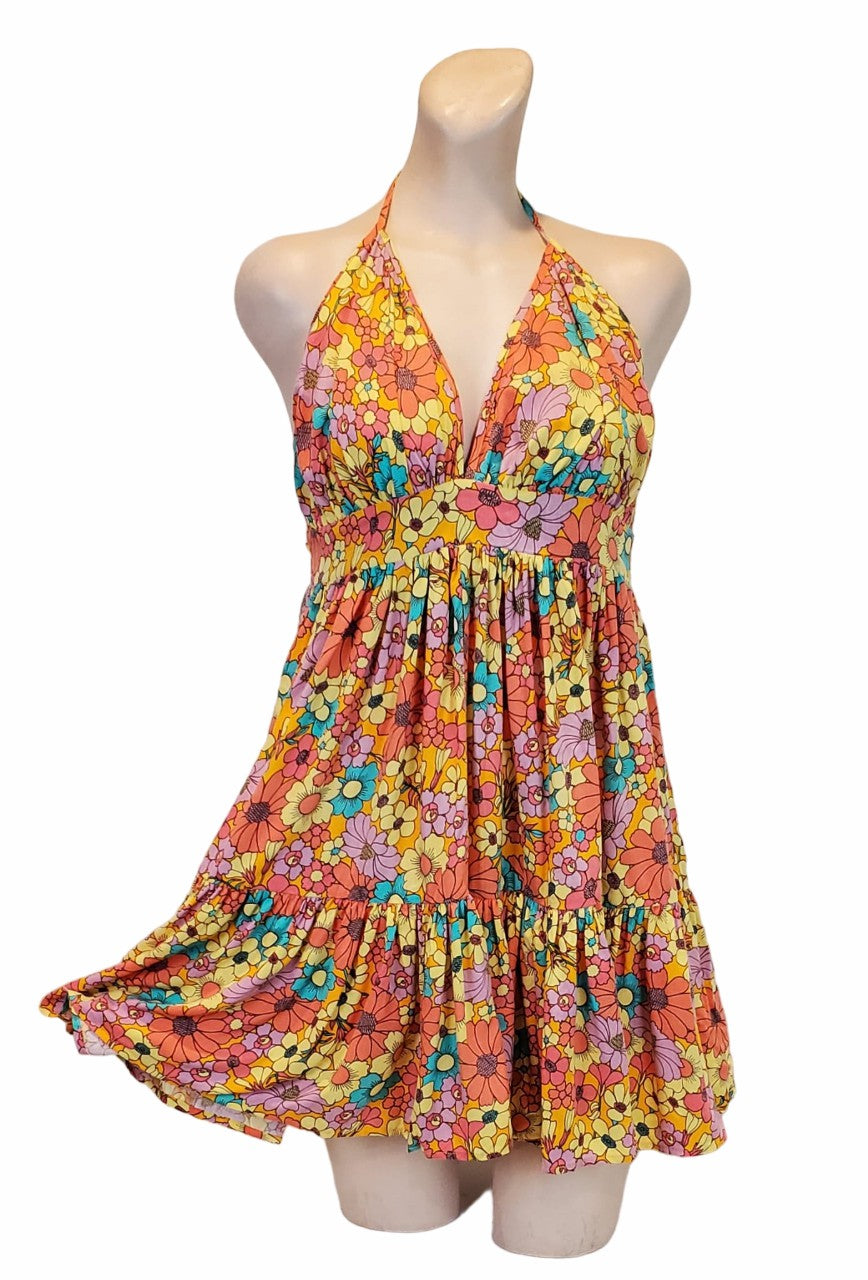 Jessica Simpson Floral Rendezvous Halter Beach Cover Up
